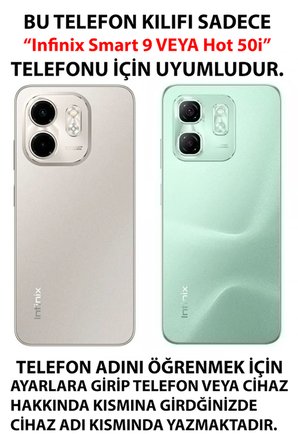 Infinix Hot 50i - Smart 9 Uyumlu Ne Mutlu Türkiye Bayrak Atatürk Baskılı Silikon Kılıf