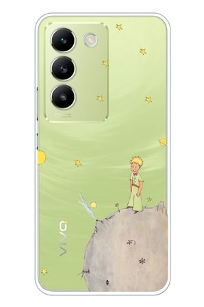 Vivo V30 Lite Uyumlu Küçük Prens Tasarımlı Baskılı Silikon Kılıf