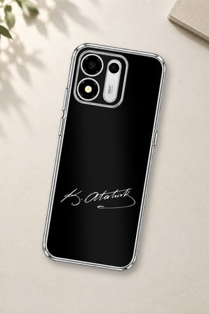 Honor X7e Plus 5G Uyumlu Atanın İzi İmza Baskılı Silikon Kılıf