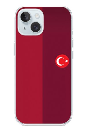 iPhone 15 Uyumlu Türk Milli Takım Parçalı Forma Baskılı Silikon Kılıf