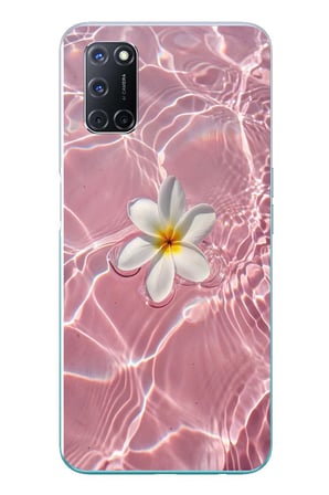 Oppo A52 Uyumlu Dalgalı Papatya Baskılı Silikon Kılıf