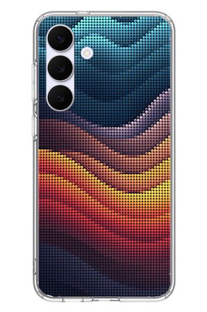 Samsung Galaxy S25 FE Uyumlu Noktalı Renkler Baskılı Silikon Kılıf