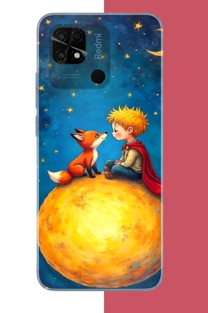 Redmi 10C - POCO C40 Uyumlu küçük prens5 Baskılı Silikon Kılıf