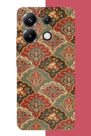 Poco X6 PRO Uyumlu Çini Motif Baskılı Silikon Kılıf