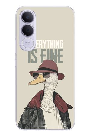 Vivo V70 FE Uyumlu Everything is fine Baskılı Silikon Kılıf