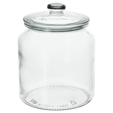 Kapaklı cam kavanoz, cam, 1,9 lt