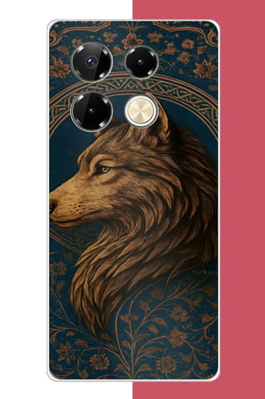 Infinix Note 40 PRO Uyumlu Kurt Baskılı Silikon Kılıf