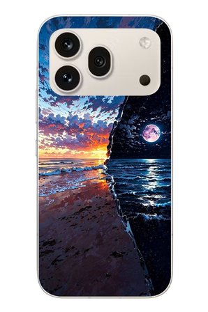 Honor 600 Pro Uyumlu Deniz Günbatımı Baskılı Silikon Kılıf