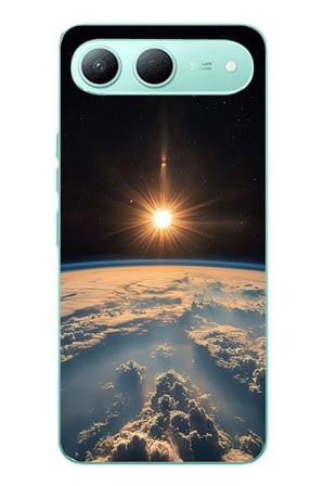 Tecno Spark 40 5G Uyumlu Uzay Günbatımı Baskılı Silikon Kılıf