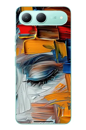 Tecno Spark 40 5G Uyumlu Göz Boyama Fırçaları Baskılı Silikon Kılıf