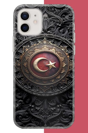iPhone 11 Uyumlu Türk Rozet Baskılı Silikon Kılıf