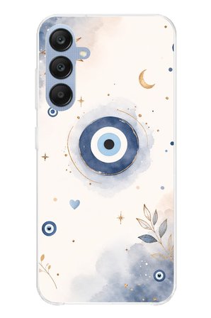 Samsung Galaxy A25 Uyumlu Şans Getiren Nazar Tasarımı Baskılı Silikon Kılıf