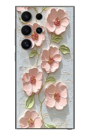 Samsung Galaxy S24 Ultra Uyumlu Gül Kurusu Baskılı Silikon Kılıf