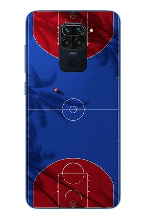 Redmi Note 9 Uyumlu Basketbol Sahası Baskılı Silikon Kılıf
