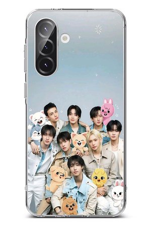 Samsung Galaxy A56 Uyumlu Tray Kids K-Pop Grubu ve SKZOO Temalı Baskılı Silikon Kılıf