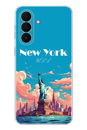 Samsung Galaxy A27 Uyumlu Özgürlük Heykeli New York Baskılı Silikon Kılıf