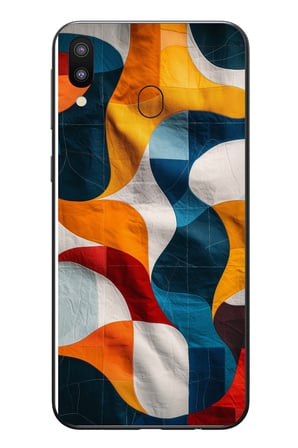 Samsung Galaxy M20 Uyumlu Modern Desenler Baskılı Silikon Kılıf