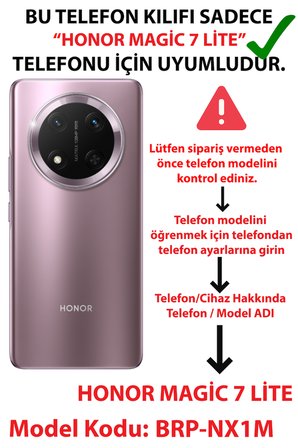Honor Magic 7 Lite Uyumlu Pembe Çiçek Desenli Baskılı Silikon Kılıf
