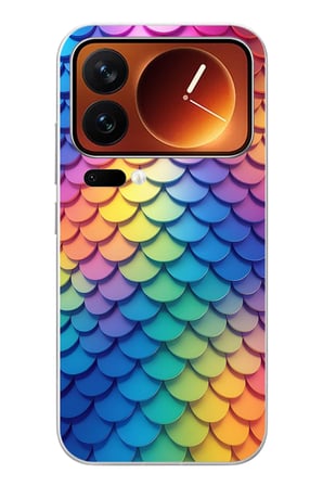 Xiaomi 17 Pro Max Uyumlu Gökkuşağı Renkleri Baskılı Silikon Kılıf