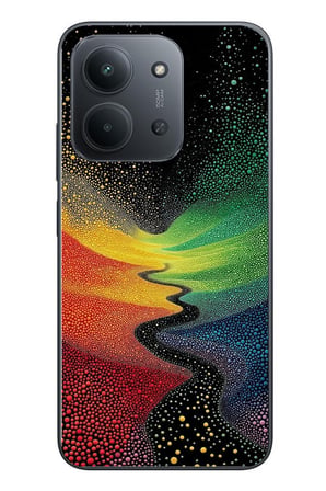 Redmi 15C Uyumlu Renkli Yollar Baskılı Silikon Kılıf