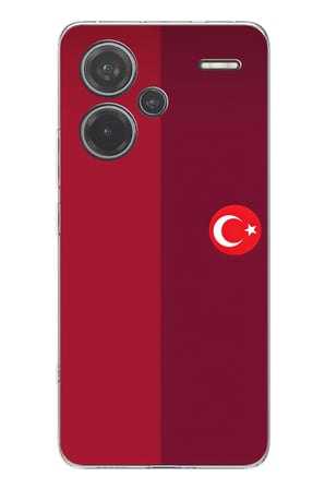 Redmi Note 13 PRO PLUS Uyumlu Türk Milli Takım Parçalı Forma Baskılı Silikon Kılıf