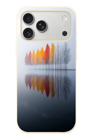 İphone 17 Pro Max Uyumlu Sonbahar Zamanı Baskılı Silikon Kılıf