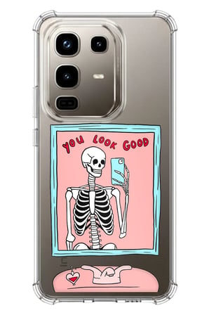 Infinix Note 50 PRO Uyumlu You Look Good İskelet Tasarımlı Baskılı Silikon Kılıf