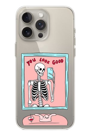 iPhone 15 PRO MAX Uyumlu You Look Good İskelet Tasarımlı Baskılı Silikon Kılıf