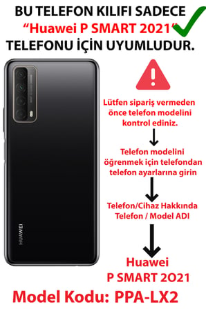 Huawei P Smart 2021 Uyumlu Tropikal Sahil ve Gün Batımı Baskılı Silikon Kılıf