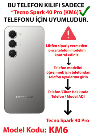 Tecno Spark 40 Pro Uyumlu Kozmik Lama Baskılı Silikon Kılıf