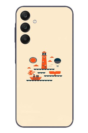 Samsung Galaxy A25 Uyumlu Sade Tatil Baskılı Silikon Kılıf