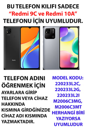 Redmi 9C / 10A Uyumlu Sulu Boya Sahil ve Deniz Manzaralı Baskılı Silikon Kılıf