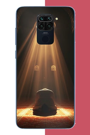 Redmi Note 9 Uyumlu Huzur Dua Baskılı Silikon Kılıf