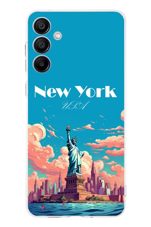 Samsung Galaxy A16 Uyumlu Özgürlük Heykeli New York Baskılı Silikon Kılıf
