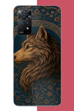 Redmi Note 11E Uyumlu Kurt Baskılı Silikon Kılıf