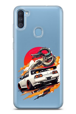 Samsung Galaxy A11-M11 Uyumlu GTR Güneş Ejderha Tasarımlı Baskılı Silikon Kılıf