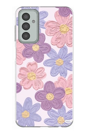Samsung Galaxy M13-M23 Uyumlu Renkli Papatyalar Sulu Boya Baskılı Silikon Kılıf