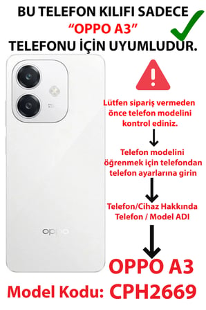 OPPO A3 Uyumlu Filistin Bayrağı Baskılı Silikon Kılıf