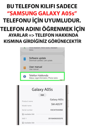 Samsung Galaxy A05s Uyumlu Türk Milli Takım Desenli Forma Baskılı Silikon Kılıf