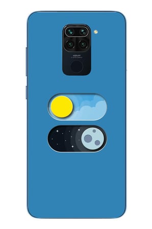 Redmi Note 9 Uyumlu Gece Gündüz Geçiş Baskılı Silikon Kılıf