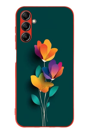 Samsung Galaxy A14 Uyumlu Modernizimin Çicekleri Baskılı Silikon Kılıf