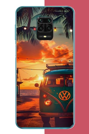 Redmi Note 9 PRO-9S Uyumlu vw güneş batımı.jpeg Baskılı Silikon Kılıf