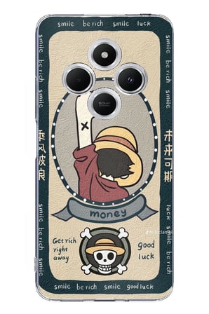 Redmi 14C Uyumlu One Piece Dolar Baskılı Silikon Kılıf