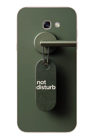 Samsung Galaxy A7 (2017) Uyumlu Not Disturb Baskılı Silikon Kılıf