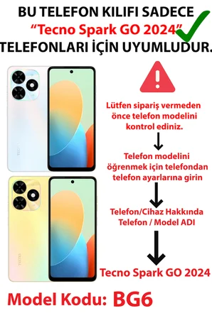 Tecno Spark 20-20C Uyumlu Pembe Fiyonk ve Kalp Desenli Baskılı Silikon Kılıf