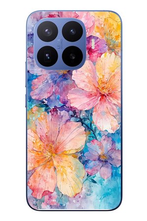 Xiaomi 17T Pro
 Uyumlu Yağlı Boya Çiçekler Baskılı Silikon Kılıf