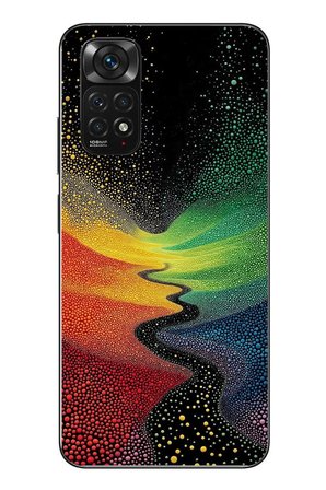 Redmi Note 11 - 11s Uyumlu Renkli Yollar Baskılı Silikon Kılıf