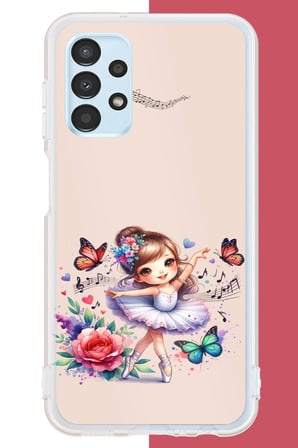 Samsung Galaxy A13 Uyumlu minik balerin3 Baskılı Silikon Kılıf
