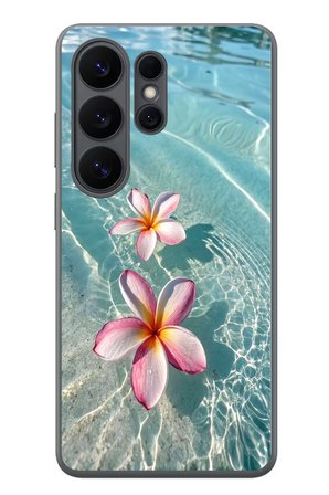 Samsung Galaxy S26 Ultra Uyumlu Denizde Çiçekler Baskılı Silikon Kılıf
