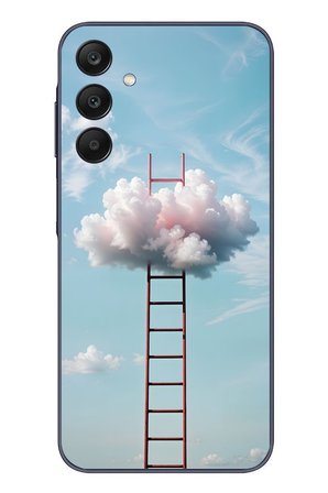 Samsung Galaxy A25 Uyumlu Buluta Çıkan Merdiven Baskılı Silikon Kılıf